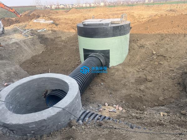 安徽合肥市一体化泵站安装调试完毕